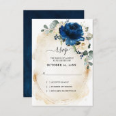 Navy Or Rose Champagne Ivoire RSVP (Devant / Derrière)