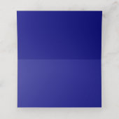 Navy paarse pruim bloemen trouwtafel plaats (Binnenkant ongevouwen)