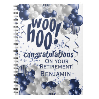 Navy pensioen gefeliciteerd notitieboek