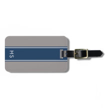 Navy Personalized Bagagelabel