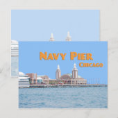 Navy Pier - Chicago Illinois Briefkaart (Voorkant / Achterkant)
