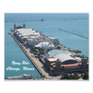 Navy Pier, Chicago Illinois Foto Afdruk