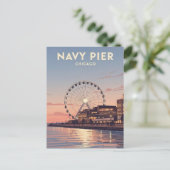 Navy Pier Chicago Illinois Travel Briefkaart (Staand voorkant)