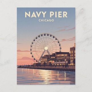 Navy Pier Chicago Illinois Travel Briefkaart