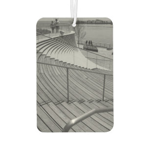 Navy Pier Stairs Grayscale Luchtverfrisser