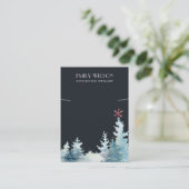 NAVY PINE TREE FOREST NECLACE BRACELET DISPLAY VISITEKAARTJE (Staand voorkant)