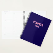 Navy pink planner (Display)