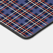 Navy plaid bureau mat voor mannen gaming codering (Hoek)