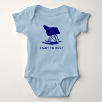 Navy Ready to Rock Mid Century Modern Chair T-shir