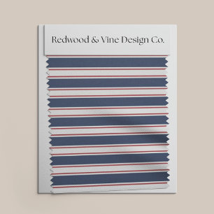 Navy, Red Cream en Summer Stripe Stof