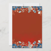 Navy Red Geometric Ramadan Iftar Dinner Invitation (Dos)