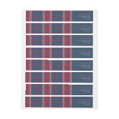 Navy Red Plaid Tartan Buffel Modern Minimalist (Vel)
