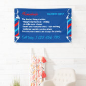 Navy Red Pole Supply Service Barber Shop Spandoek (Insitu)