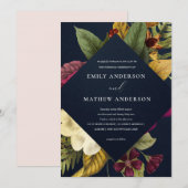 NAVY  RETRO BURGUNDY GEEL KAART (Voorkant / Achterkant)