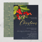 NAVY ROOD BES KERSTPARTY VOOR ZAKEN KAART (Voorkant / Achterkant)