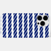 Navy Rope Stripes Nautische achtergrond Case-Mate iPhone Case (Achterkant (horizontaal))