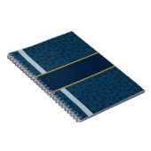 Navy Rose Damask Notitieboek (Rechterzijde)