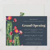 NAVY ROZE BLOEMEN WOESTIJN CACTUS FAUNA GRAND OPEN KAART (Voorkant / Achterkant)