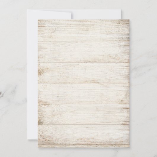 Navy & Rust Boho Floral, Light Wood Weddenschap Kaart (Achterkant)