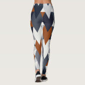 Navy Rust geometrie II A Leggings (Achterkant)