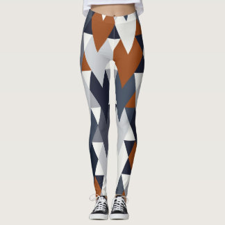 Navy Rust geometrie II A Leggings