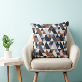 Navy Rust Geometry IV Kussen (Stoel)