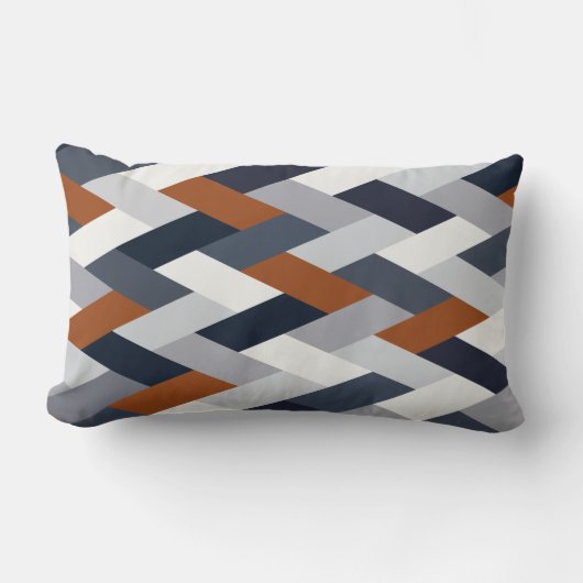 Navy Rust Geometry VIB Kussen (Voorkant)