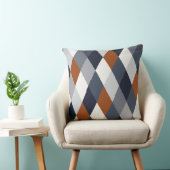 Navy Rust Geometry VII Kussen (Stoel)