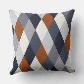 Navy Rust Geometry VII Kussen (Achterkant)