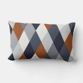 Navy Rust Geometry VIIA Kussen (Achterkant)