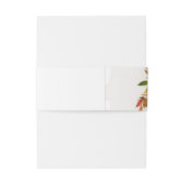 Navy & Rust Waterverf Boho Floral gepersonaliseerd Uitnodigingen Wikkel (Achterkant Voorbeeld)