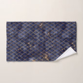 Navy scintillant et écailles de dragon à paillette (Serviette à main)