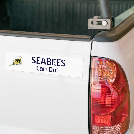 Navy Seabees kan dat. Bumpersticker (Op Truck)