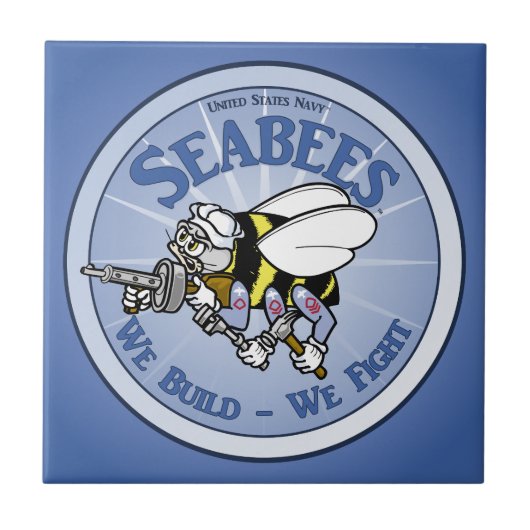 Navy Seabees Tegeltje (Voorkant)