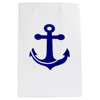 Navy Ship Anchor Nautical  Medium Cadeauzakje