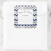 Navy Silver boy baby shower boek bord sticker (Tas)