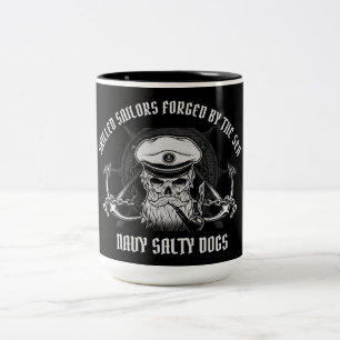 NAVY SKILLED SAILORS/SALTY DOGS TWEEKLEURIGE KOFFIEMOK