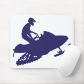 Navy-Snowmobiler Muismat (Met muis)