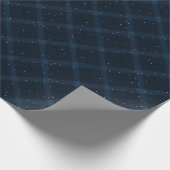 Navy Snowy Borhed Pset Cadeaupapier (Hoek)