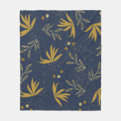 Navy Spray Fleece Deken (Voorkant)