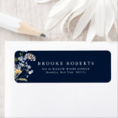 Navy Spring Wildflower Meadow Tuin Adres Etiket (Insitu)