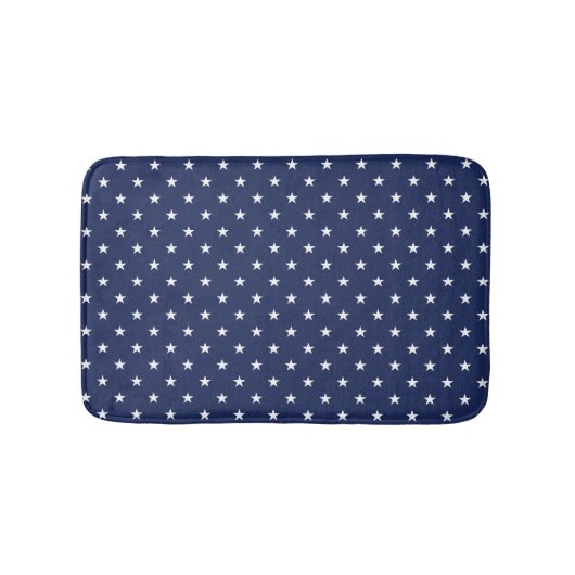 Navy Stars Bath Mat (Voorkant)