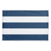 Navy Stripe Kussensloop (Achterkant)