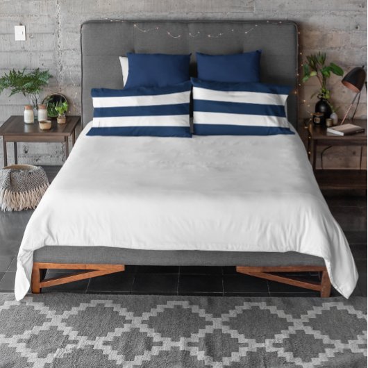 Navy Stripe Kussensloop