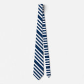 Navy Stripe Stropdas (Voorkant)