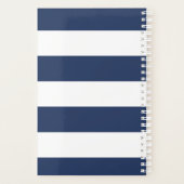 Navy Striped Planner (Achterkant)
