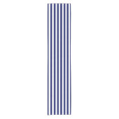 Navy Striped Table Runner Korte Tafelloper (Voorkant)