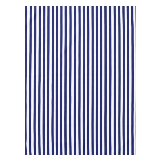 Navy Striped Tafelkleed (Voorkant)