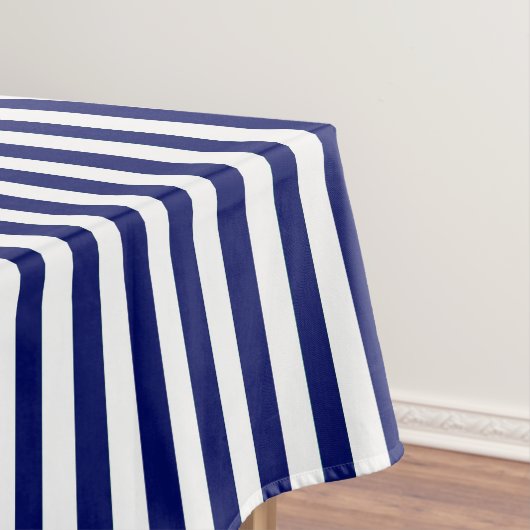 Navy Striped Tafelkleed (Voorbeeld)