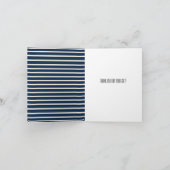 Navy Stripes Anker Bedankt (Binnen)